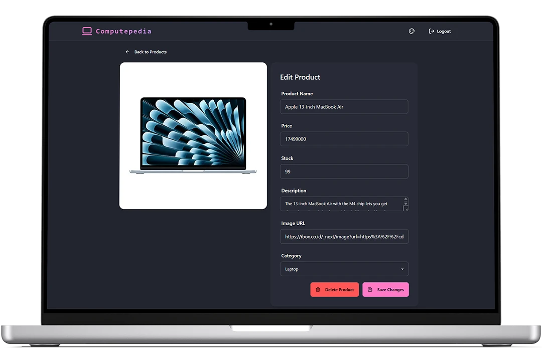 Computepedia Halaman Edit Produk