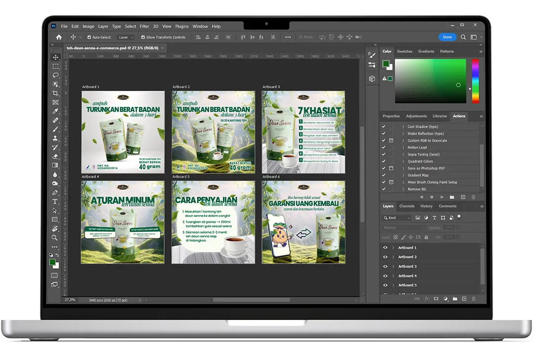 Teh Daun Senna E-Commerce